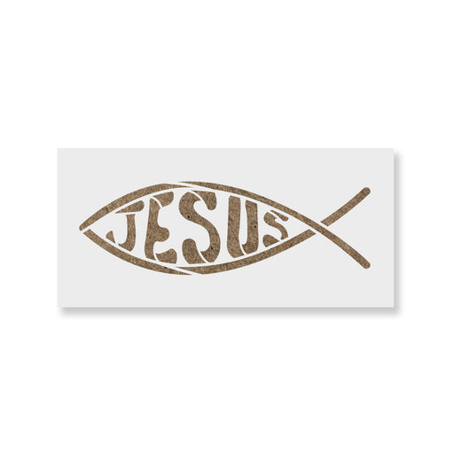 Jesus Fish Stencil