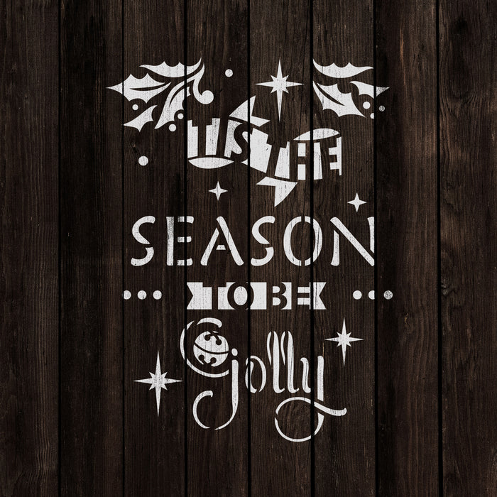 Jolly Season Stencil