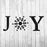 Joy Snowflake Stencil