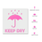 Keep Dry Symbol Stencil