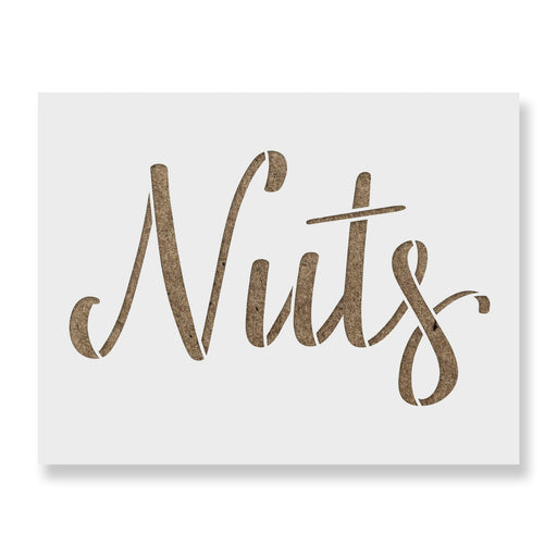 Kitchen Label Nuts Stencil