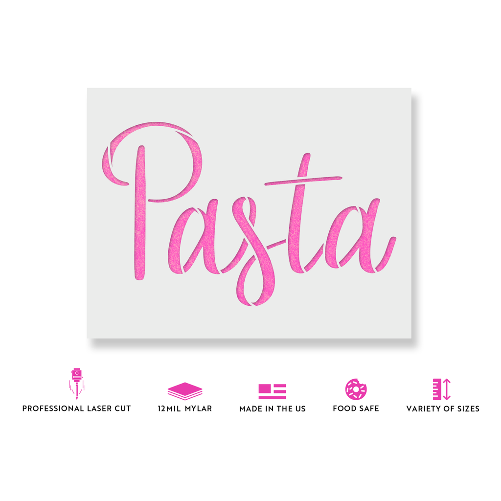 Kitchen Label Pasta Stencil