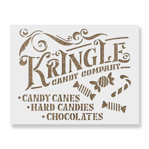 Kringle Candy Stencil