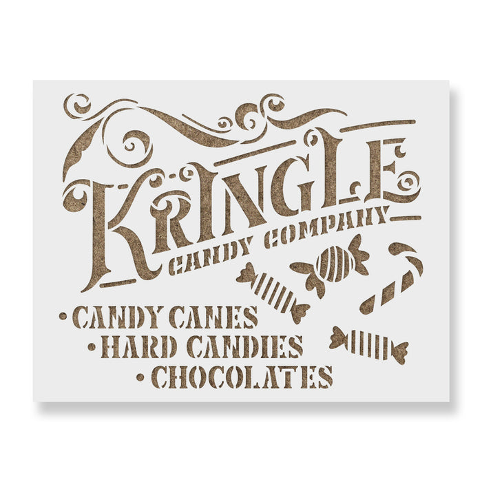 Kringle Candy Stencil