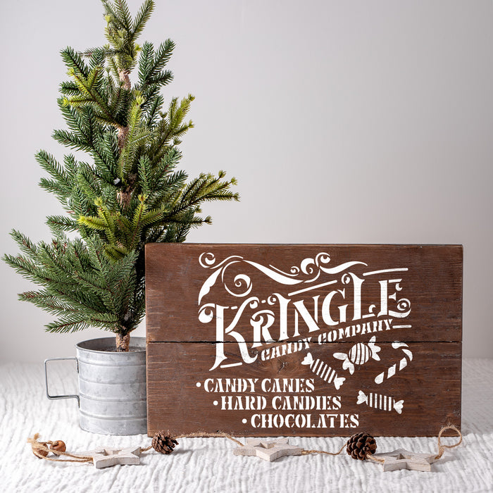 Kringle Candy Stencil