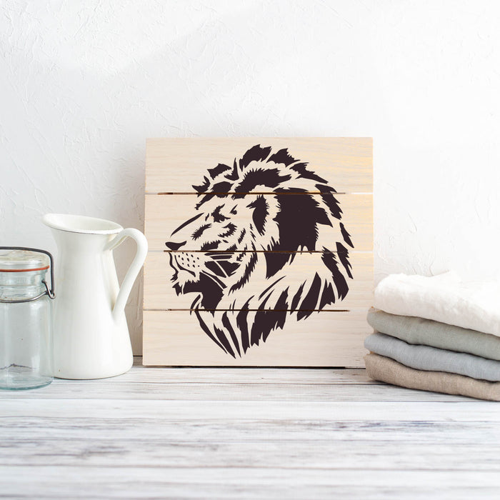 Lion Head Stencil