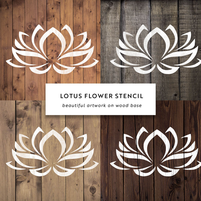 Lotus Flower Stencil