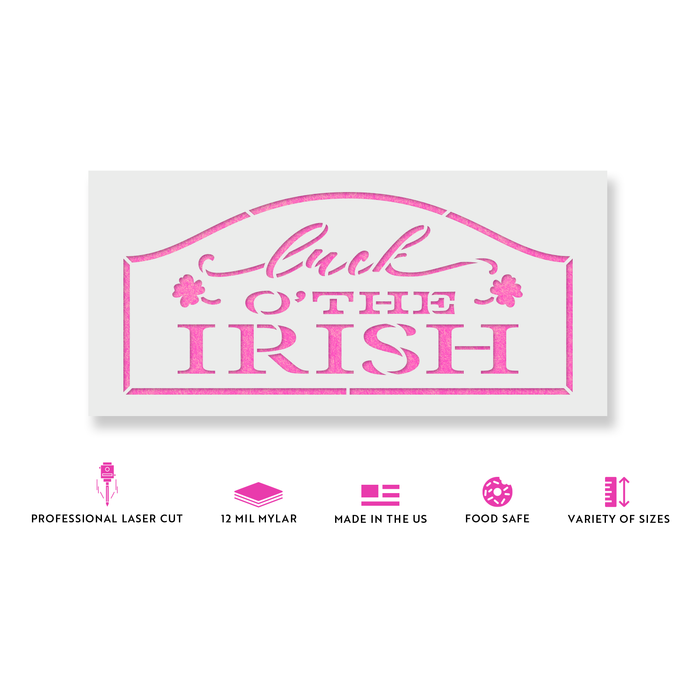 Luck O The Irish Sign Stencil