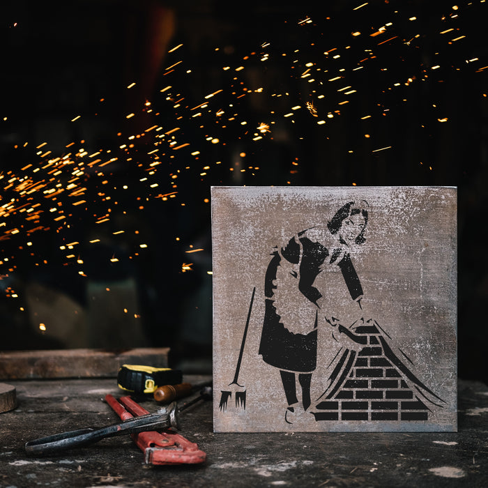 Maid Banksy Stencil