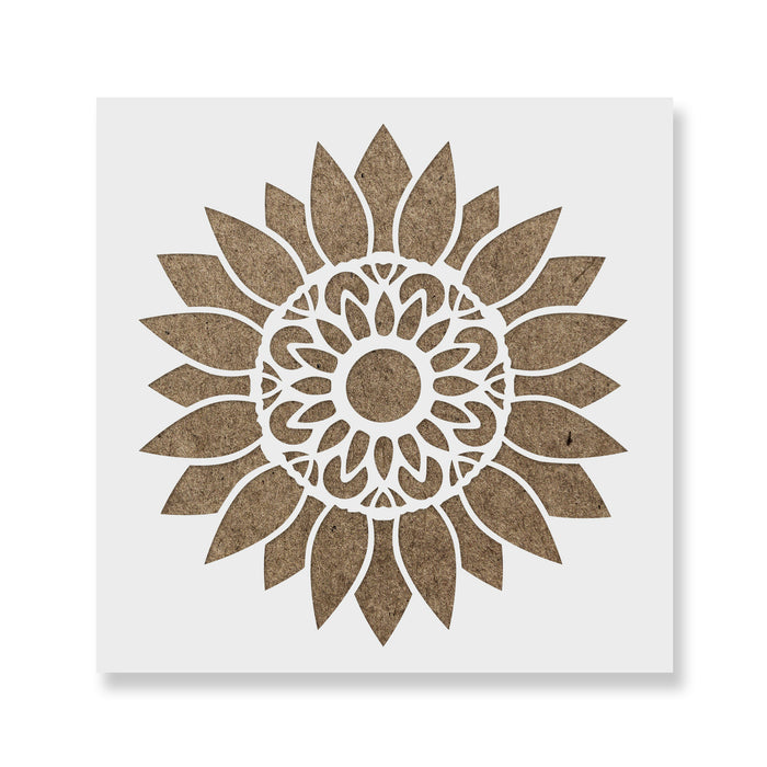 Mandala Sunflower Stencil