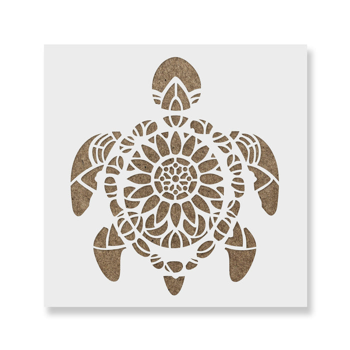 Mandala Turtle Stencil