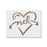 Meh Heart Valentines Stencil