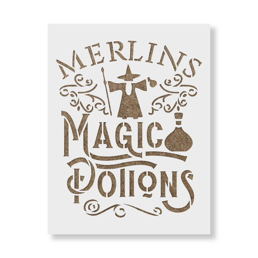 Merlins Magic Shop Stencil