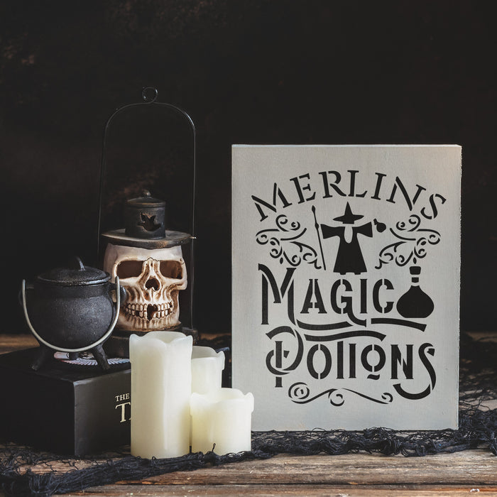 Merlins Magic Shop Stencil