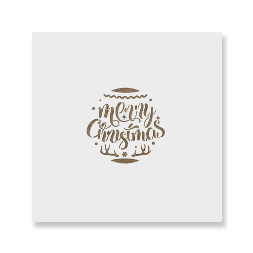 Merry Christmas Ornament Stencil