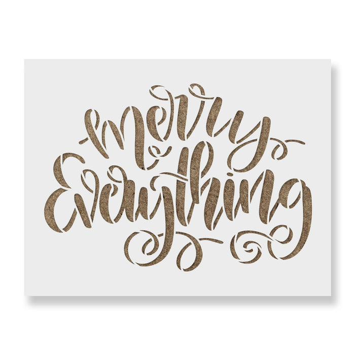 Merry Everything Stencil