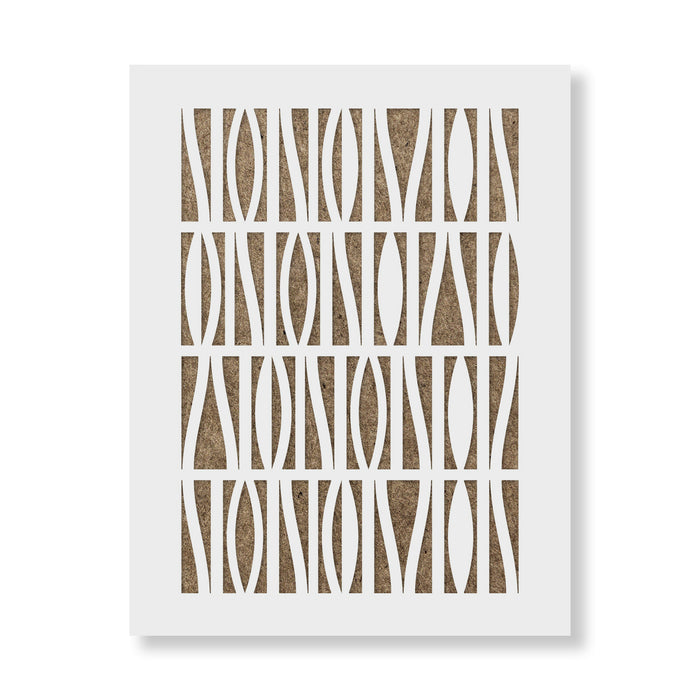 Mod Squad Pattern Wall Stencil