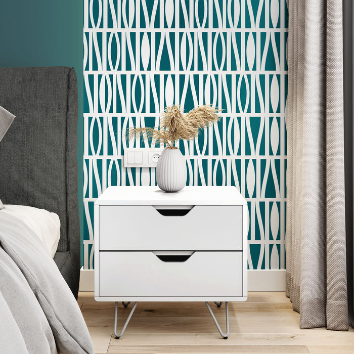 Mod Squad Pattern Wall Stencil