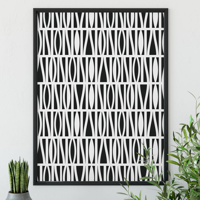 Mod Squad Pattern Wall Stencil