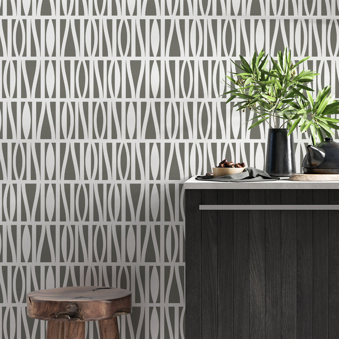 Mod Squad Pattern Wall Stencil