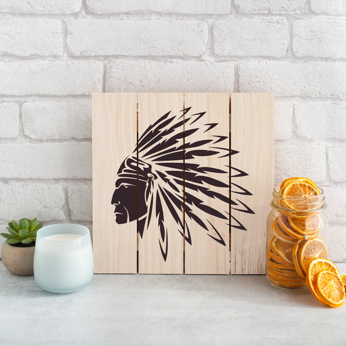 Native American Indian Stencil