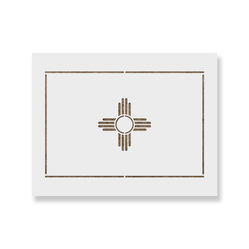 New Mexico State Flag Stencil