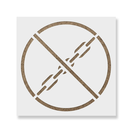 No Lifting Symbol Stencil