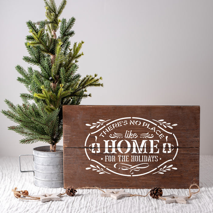 No Place Like Home For The Holidays Stencil