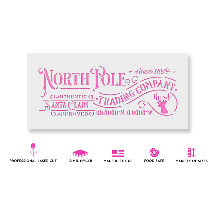 North Pole Trading Stencil