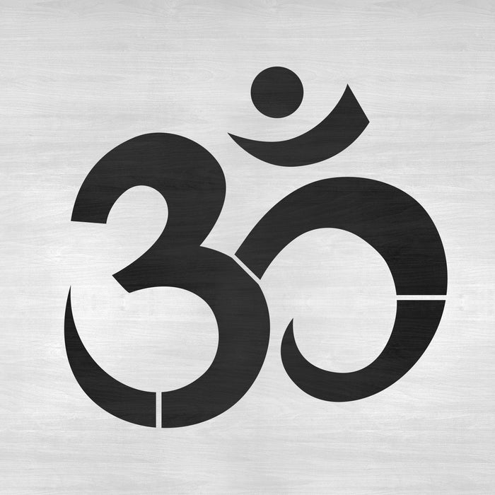 Om Symbol Stencil