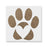 Paw Print With Heart Stencil