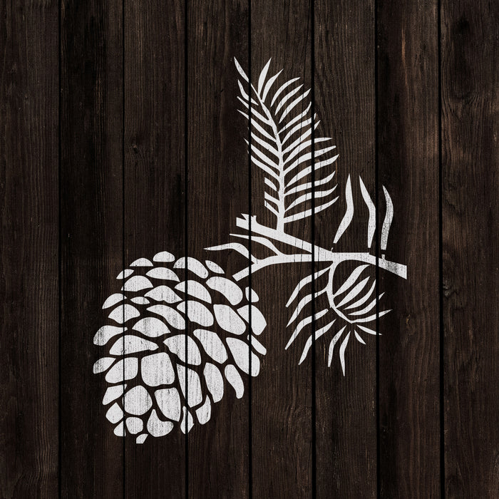 Pine Cone Stencil