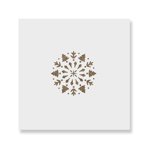 Pine Tree Christmas Ornament Stencil