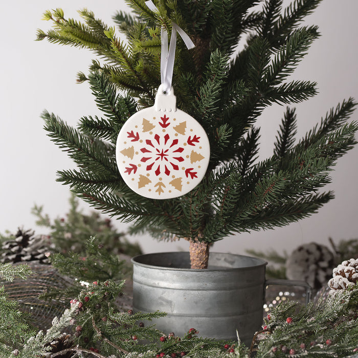 Pine Tree Christmas Ornament Stencil