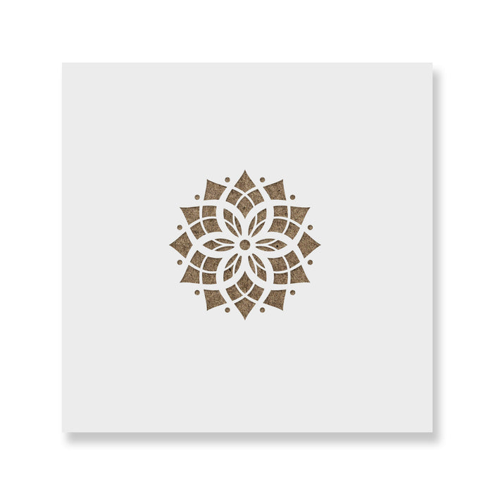 Poinsettia Christmas Ornament Stencil