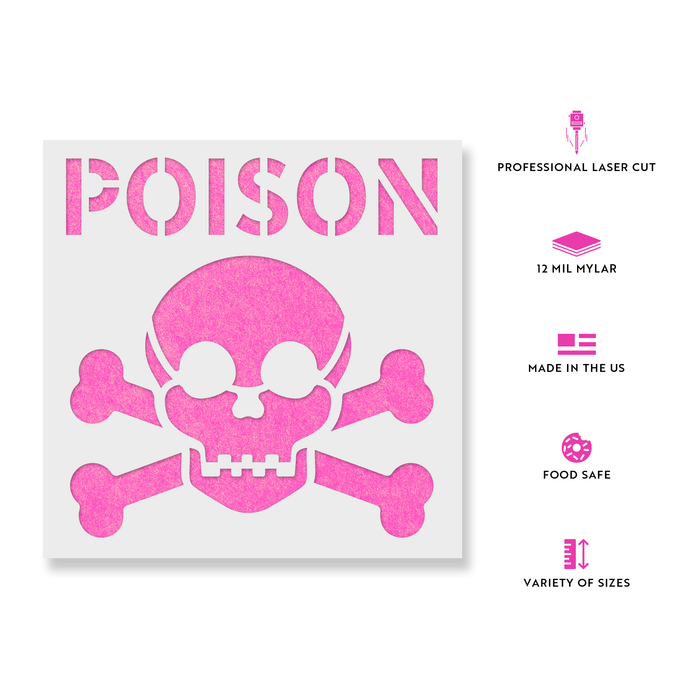 Poison Symbol Stencil