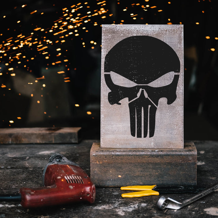 Punisher Skull Stencil