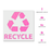 Recycle With Text Stencil