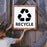 Recycle With Text Stencil