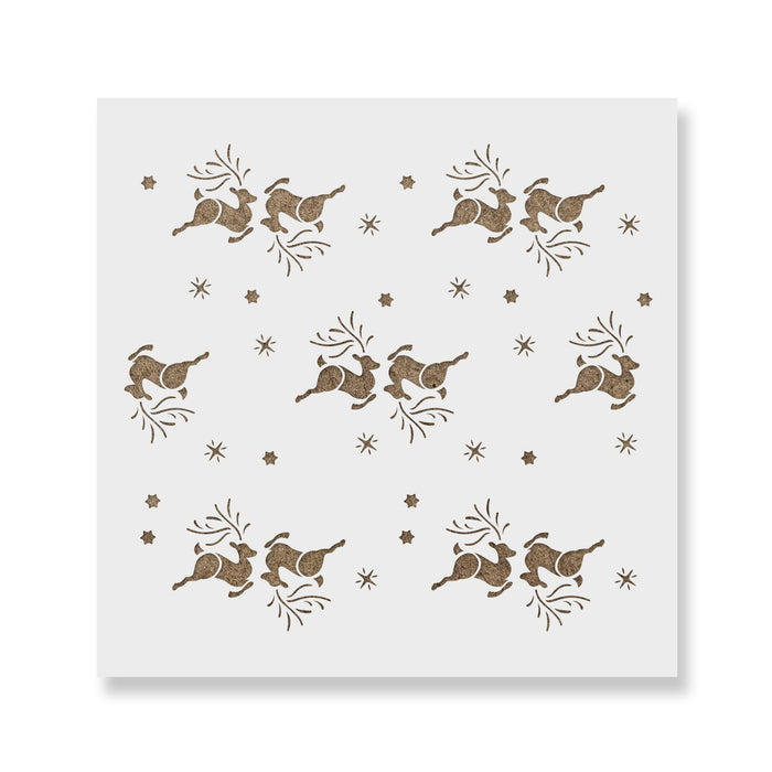 Reindeer Games Craft Stencil