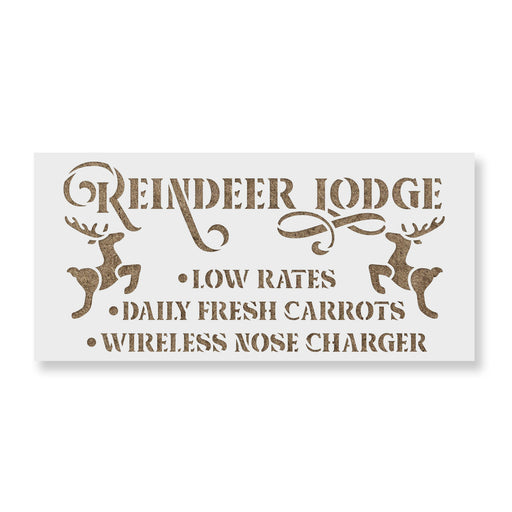 Reindeer Lodge Stencil