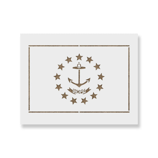 Rhode Island State Flag Stencil