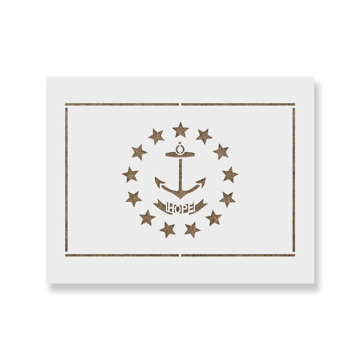 Rhode Island State Flag Stencil