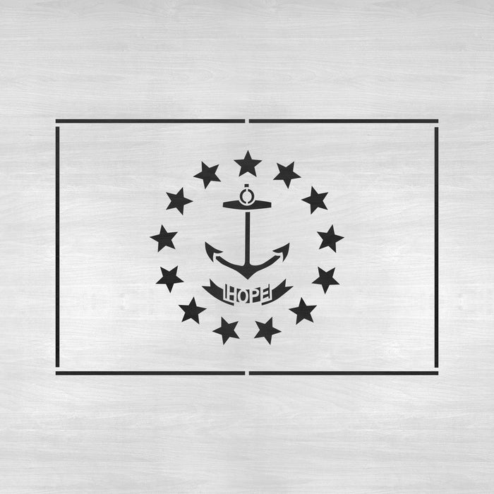 Rhode Island State Flag Stencil