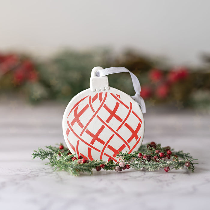 Ribbon Christmas Ornament Stencil