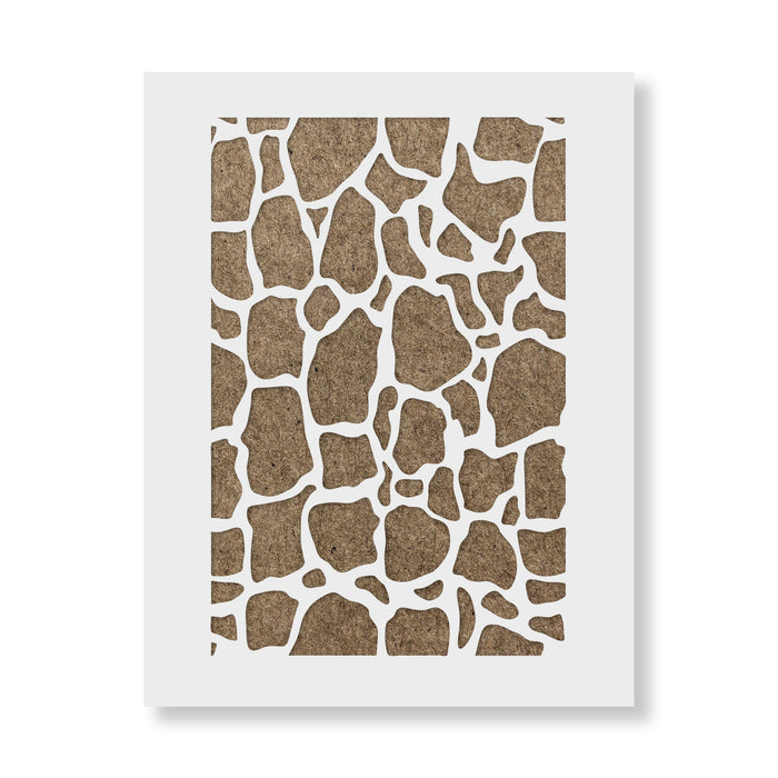 Rock Wall Pattern Wall Stencil