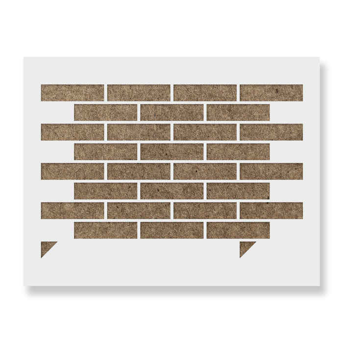 Running Bond Brick Pattern Wall Stencil