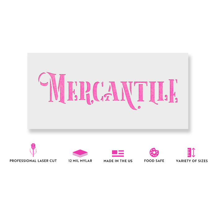 Rustic Mercantile Stencil