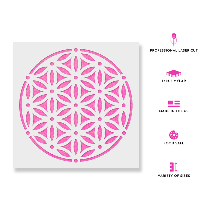 Sacred Flower Of Life Stencil