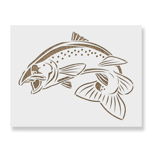 Salmon Fish Stencil